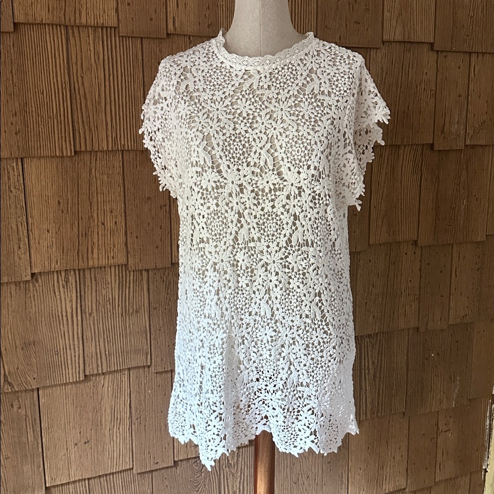 Velvet by Graham & Spencer for Anthropologie White Lace Dress